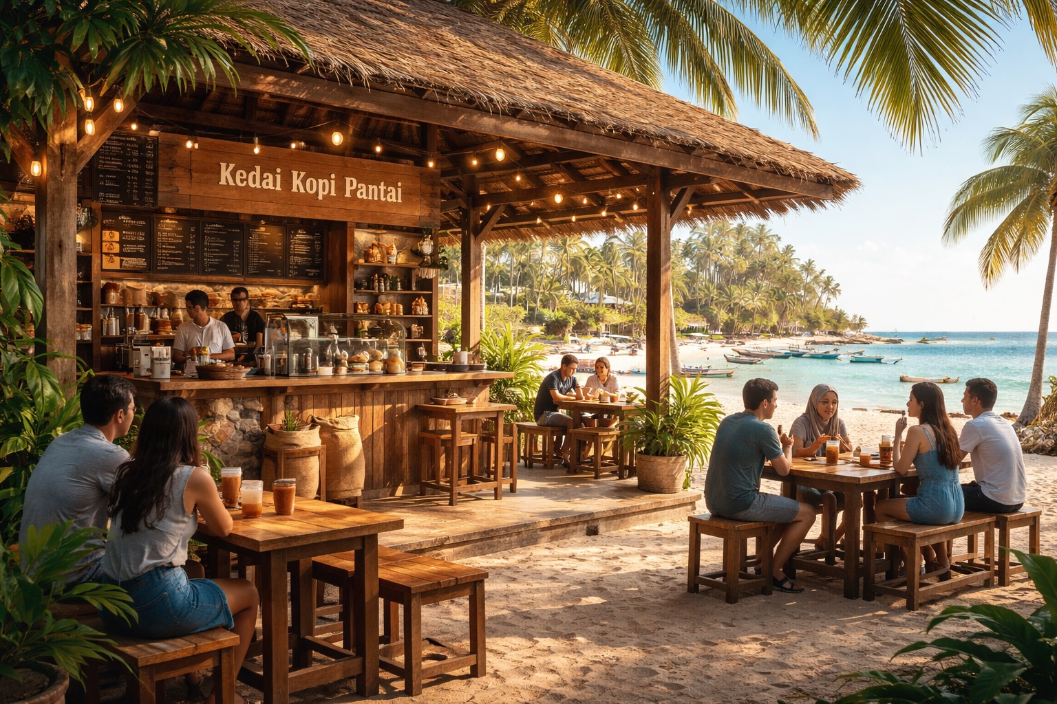 Beach coffee shop